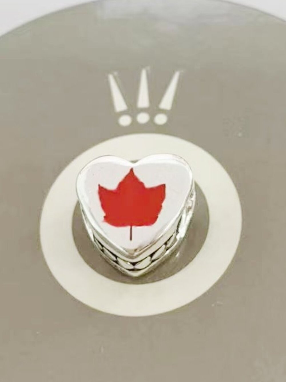 Pandora Vermont Maple Leaf Heart Charm
